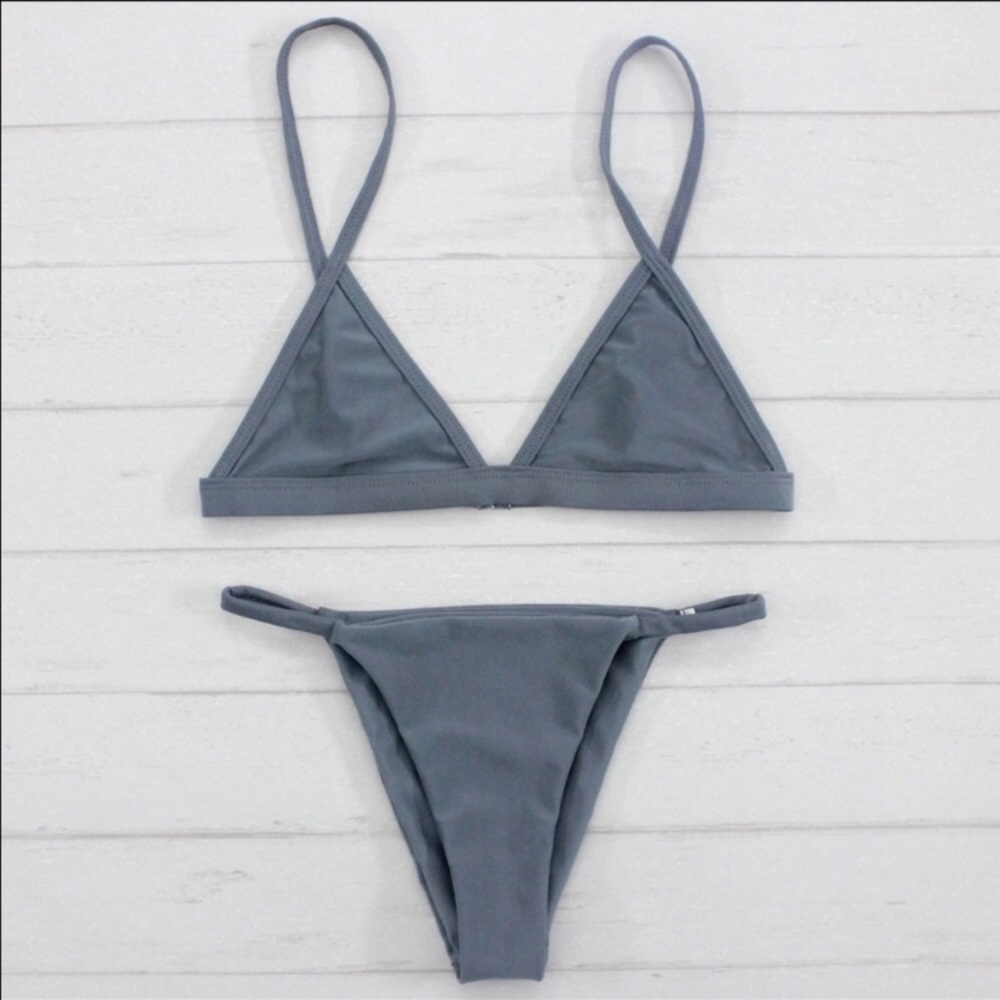 Grey cheeky bikini *NEW*